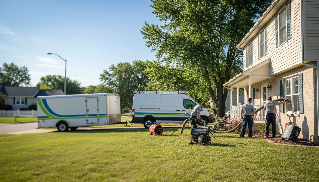 Flooded Basement Restoration And Cleanup With Repair in Veedersburg, IN near me